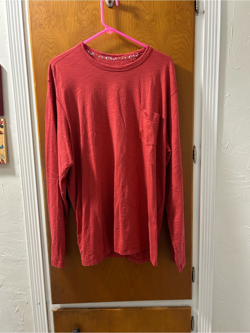 Men's Long-Sleeve Pocket Tee - Red by Tommy Bahama